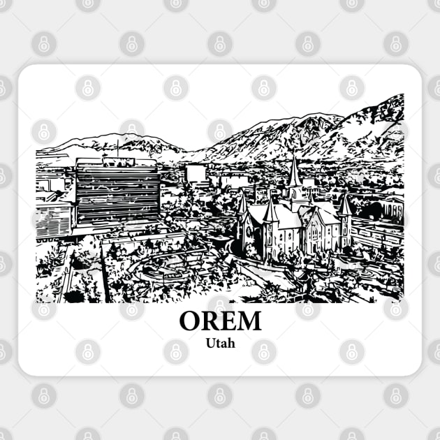 Orem - Utah Magnet by Lakeric